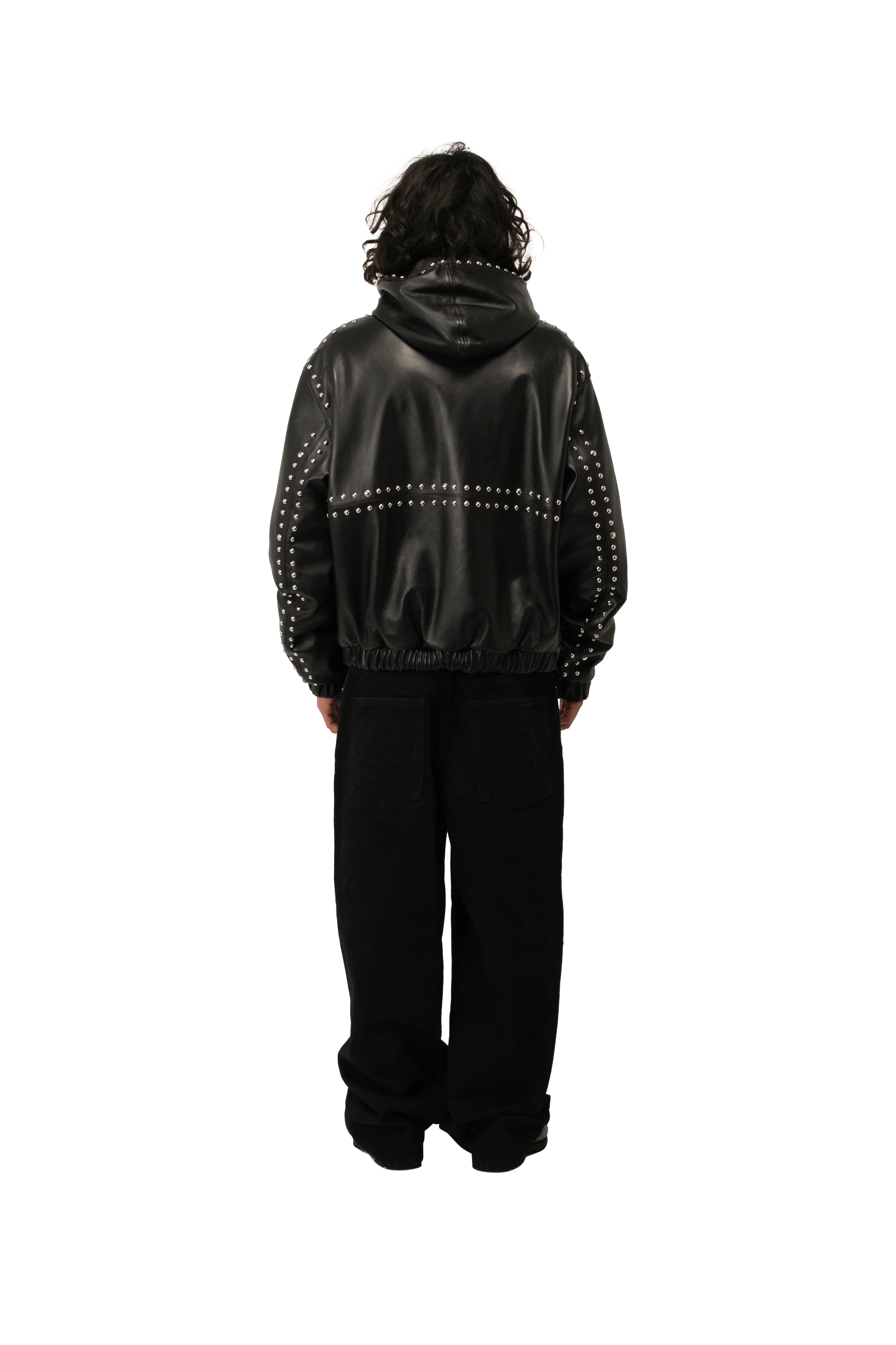 Studded Active Leather Jacket - Image 3
