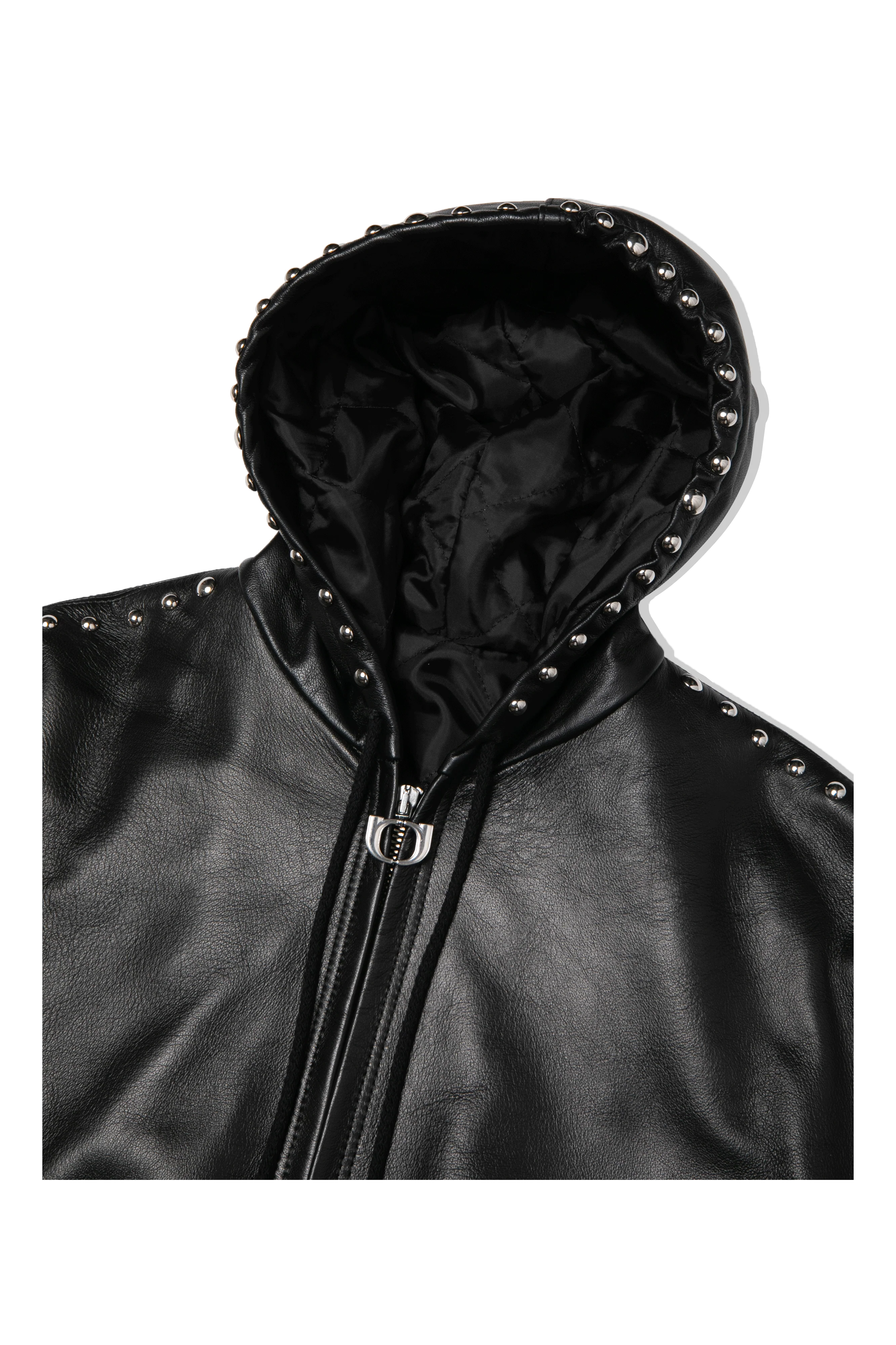 Studded Active Leather Jacket - Image 6