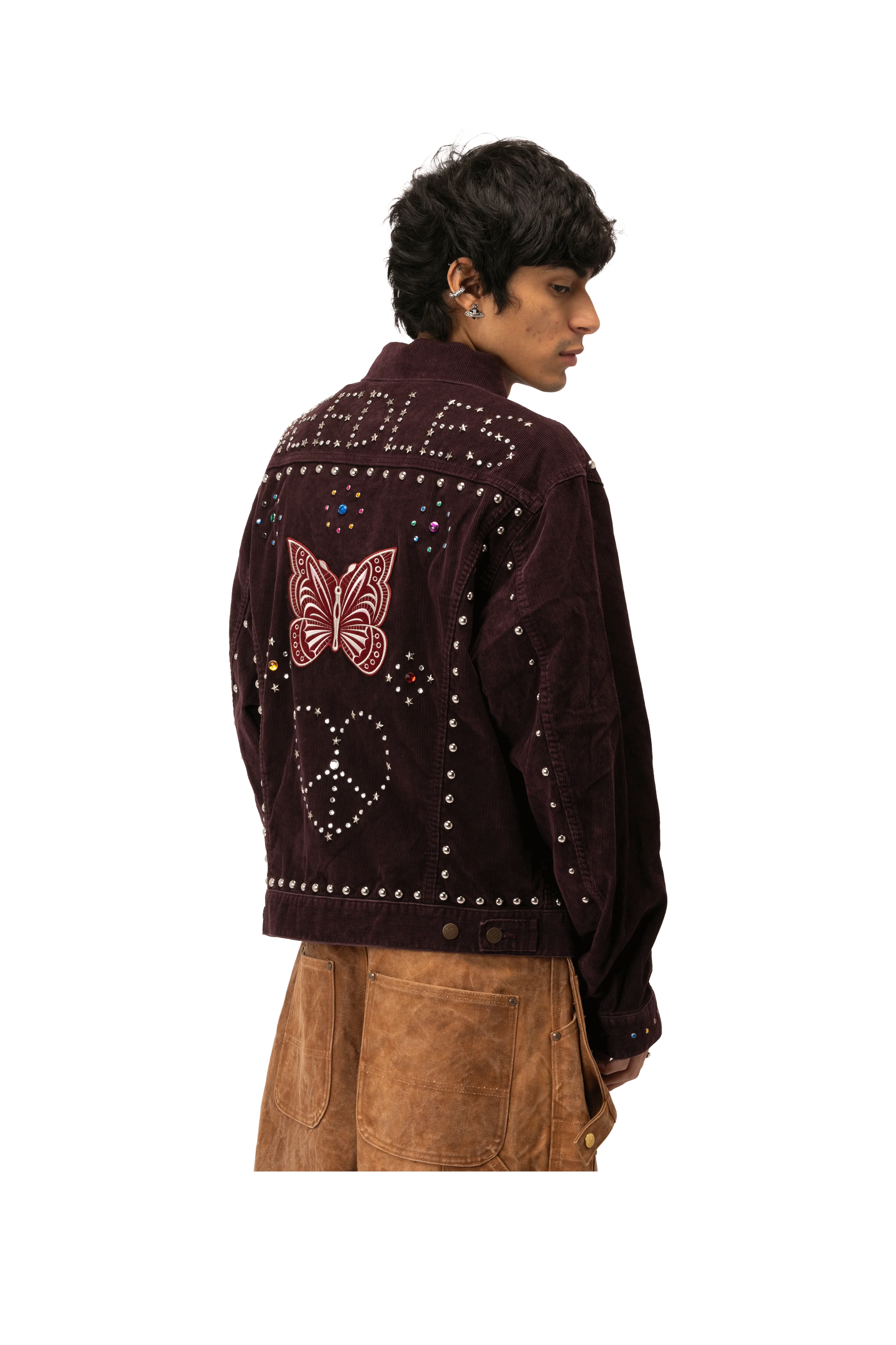Studded Jean Jacket - 14W Cordudoy - Image 5