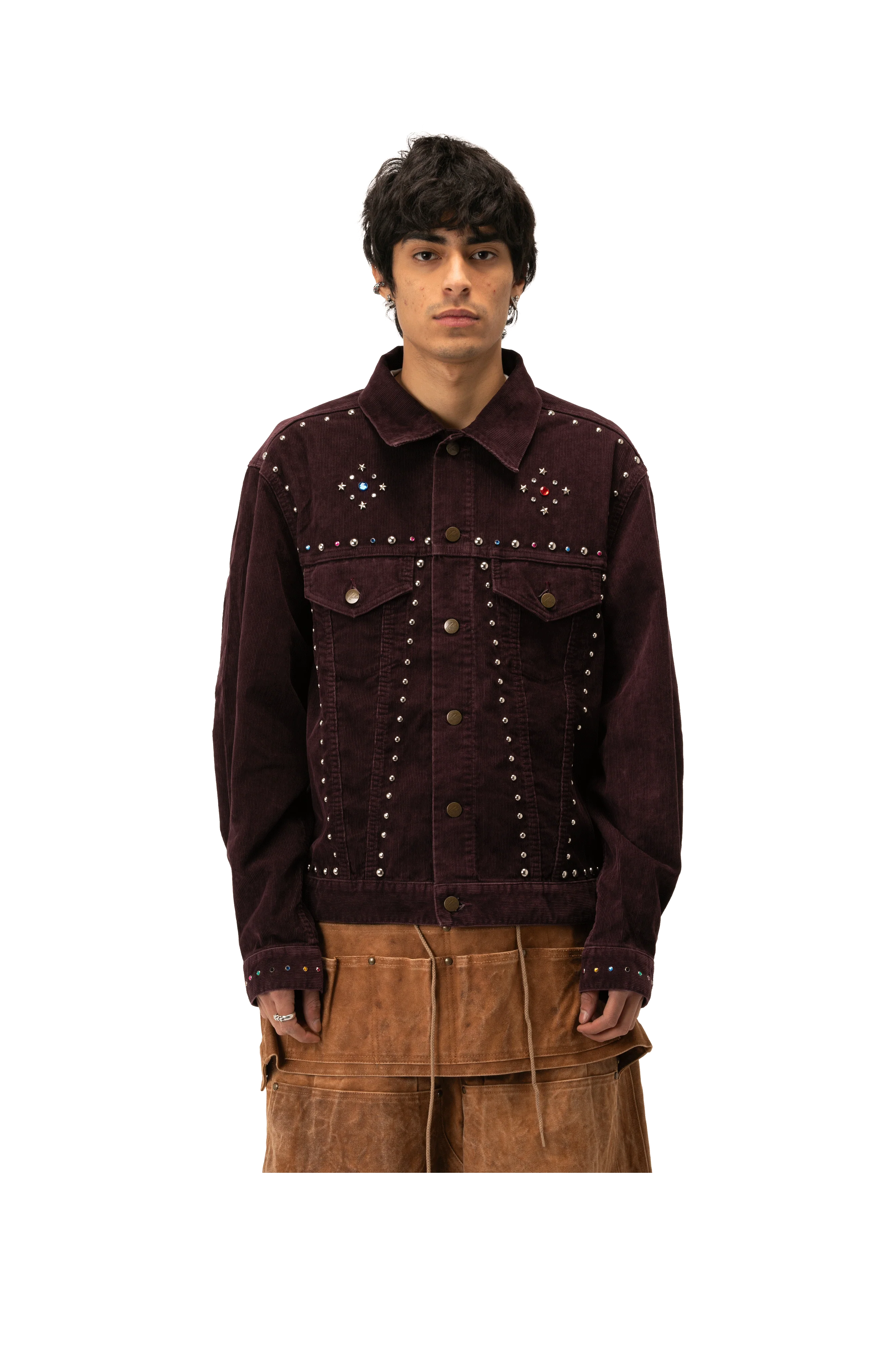 Studded Jean Jacket - 14W Cordudoy - Image 9