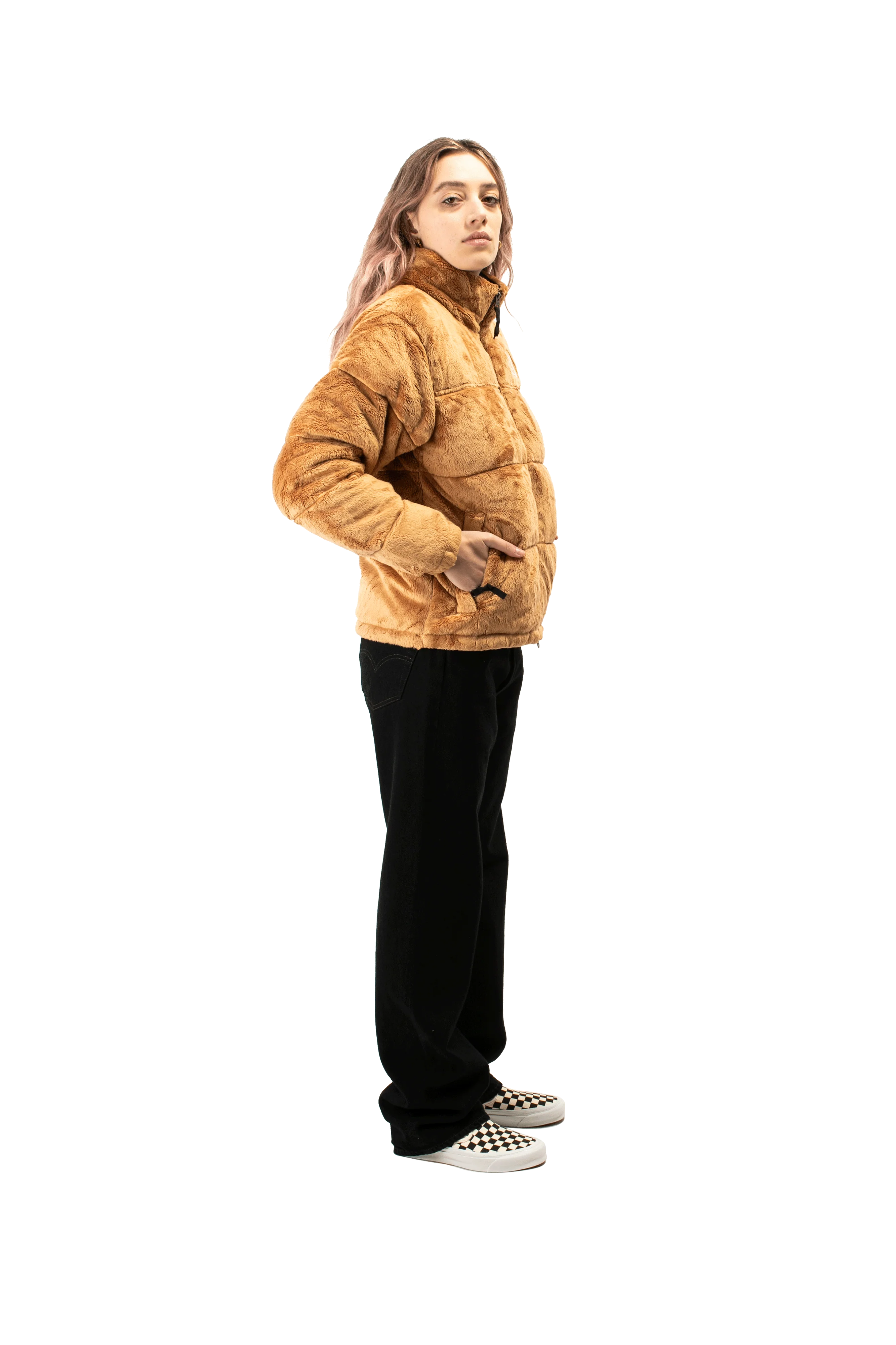 W Versa Velour Nuptse Jacket - Image 2